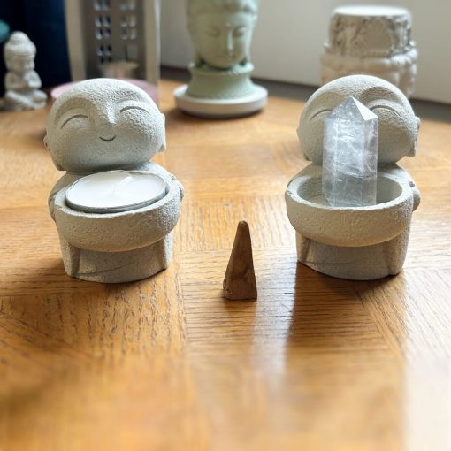 Jizo - Tealight, Incense, Gemstone holder - Image 3