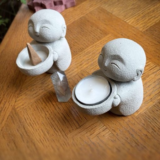 Jizo - Tealight, Incense, Gemstone holder - Image 5