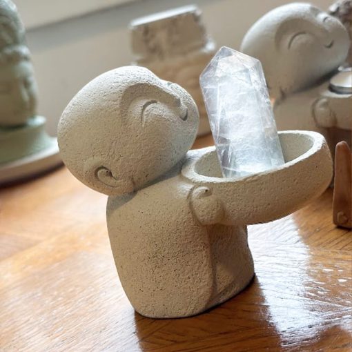 Jizo - Tealight, Incense, Gemstone holder - Image 6